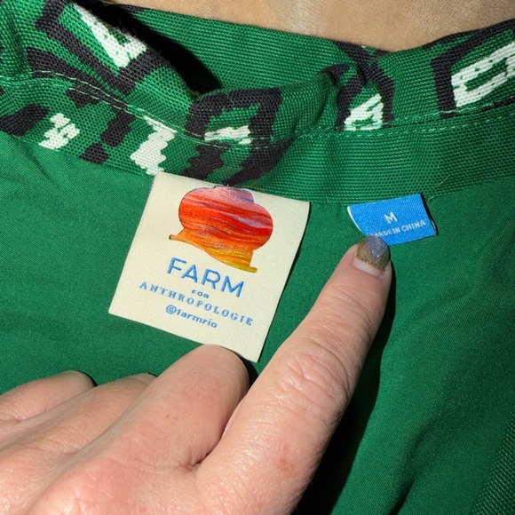 Anthropologie Dark Green Patterned Jumpsuit - Picture 6 of 6